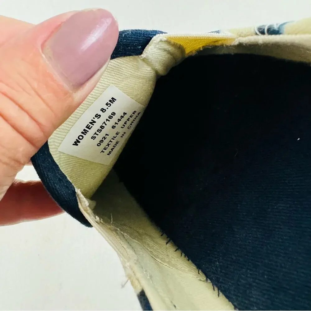 Sperry Top Sider Shoes Sneaker‎ Crest Twin Gore Navy Tie Dye Slip On Size 8.5M
